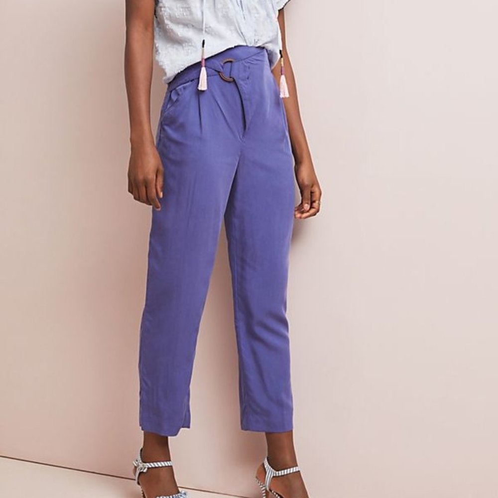 Anthropologie Cupro Wrap Trousers Small New - Picture 3 of 7